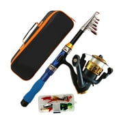 yotijay Kids Fishing Rod Convenient Complete Fishing Rod Set for Girls Children Boys